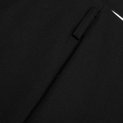 Wool Carrot Pants Black