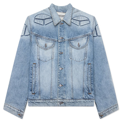 Denim Moto Jacket Blue Denim