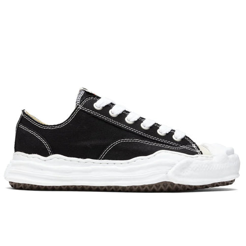 Hank Low OG Sole Toe Cap Canvas Sneaker Black