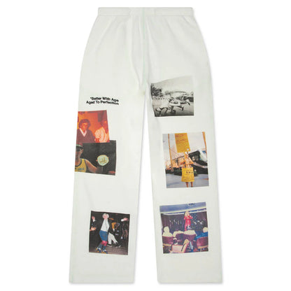 Ricky Waffle Sweatpant White