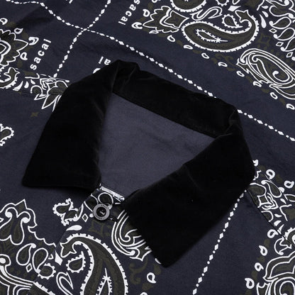 Bandana Print Shirt Navy
