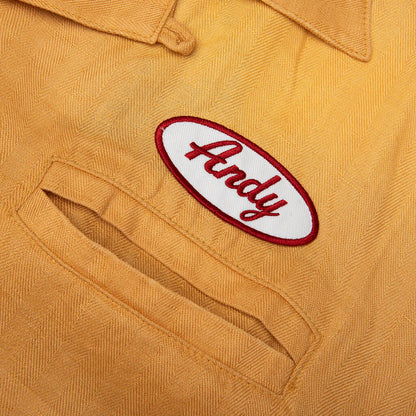 Montauk S S Bowling Shirt Yellow