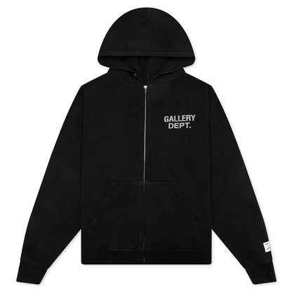 90s Full Zip Black