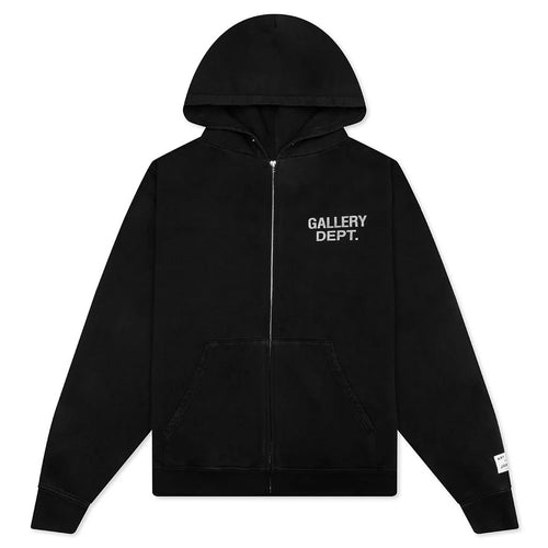 90s Full Zip Black