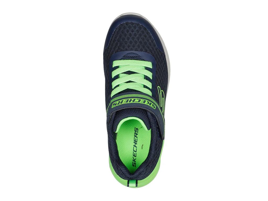 Tenis Skechers Azul Marino y Verde Lima para Niño
