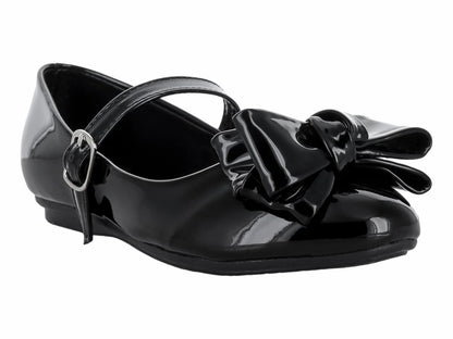 Zapatos Planos Genesis Charol Negro para Niña