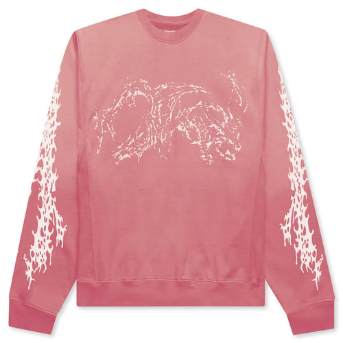 Feature x D R G N Huo Crewneck Faded Red
