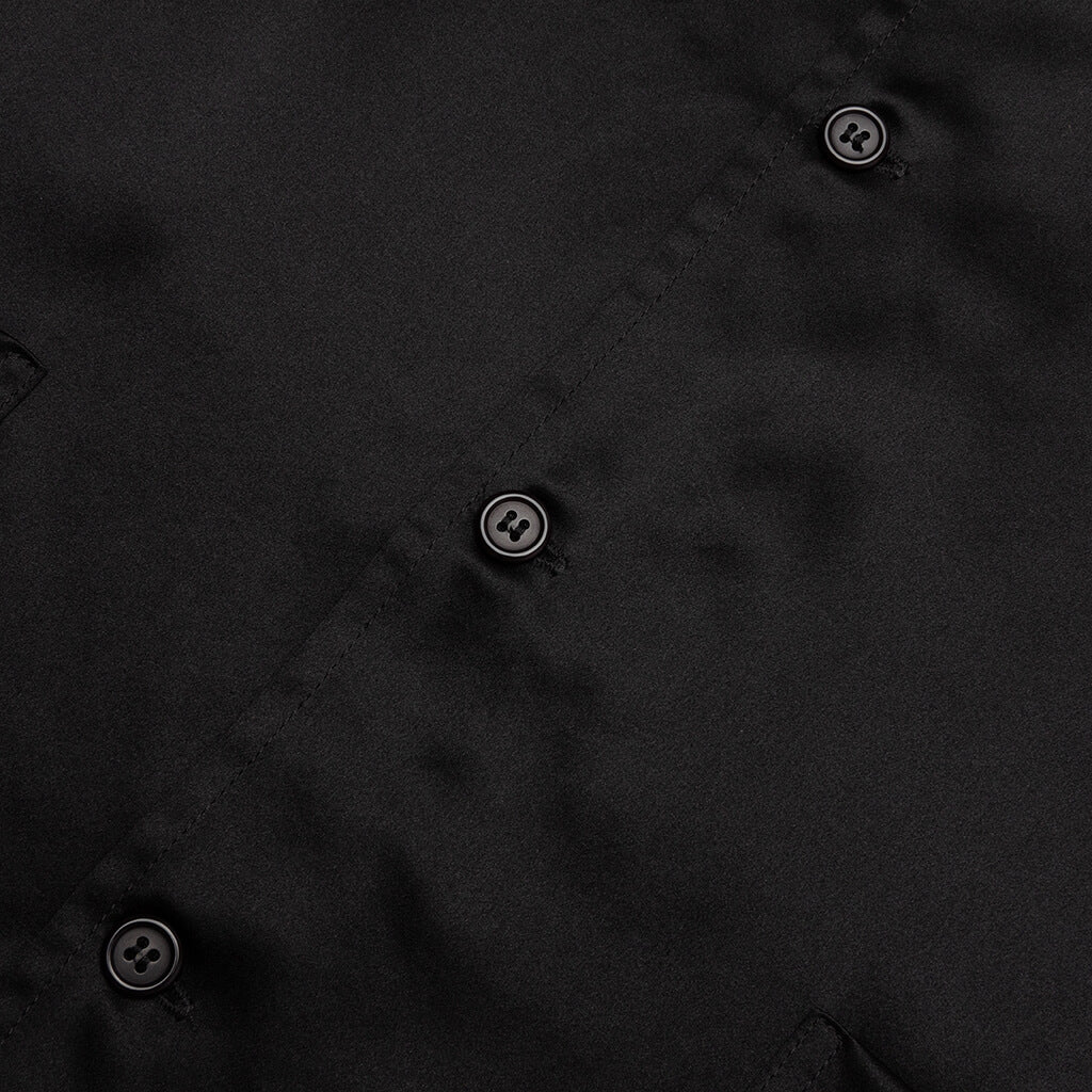 Silk Pajama Shirt Black