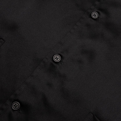 Silk Pajama Shirt Black