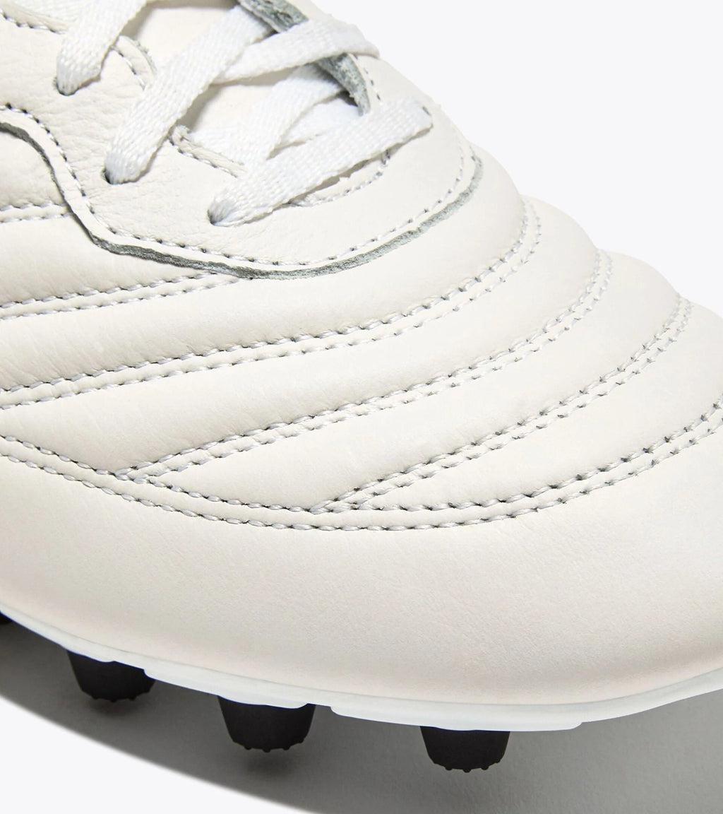 Diadora Brasil LT MDPU Firm Ground Soccer Cleats White Gold