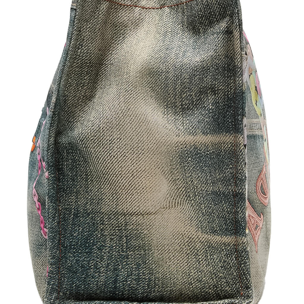 Logo Shoulder Tote Bag Fn Ux Bags000189 Mid Blue