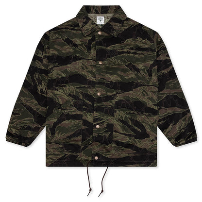 Coach Jacket Skull Quilting Tiger Camo
