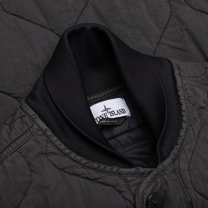 Quilted Nylon Vest Lead Grey