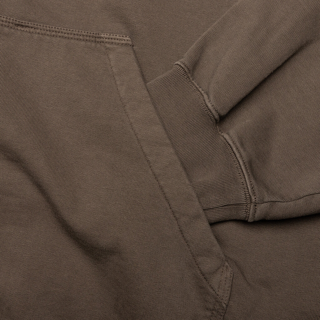 Zip Up Sweat Hoodie Mink