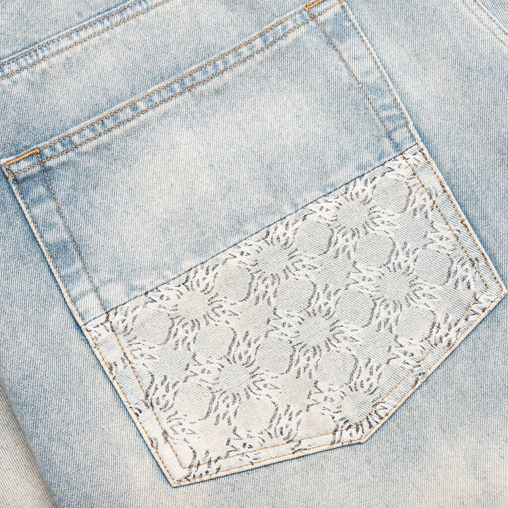 MA Quad Cuff Straight Jean Antique Indigo