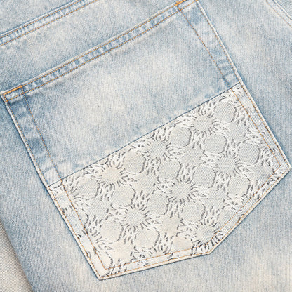 MA Quad Cuff Straight Jean Antique Indigo