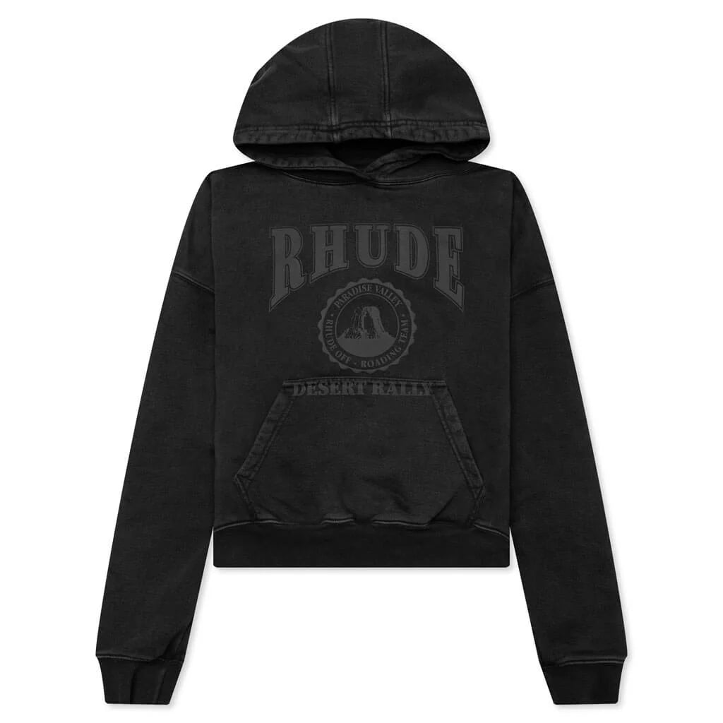 Cropped Desert Valley Hoodie Black