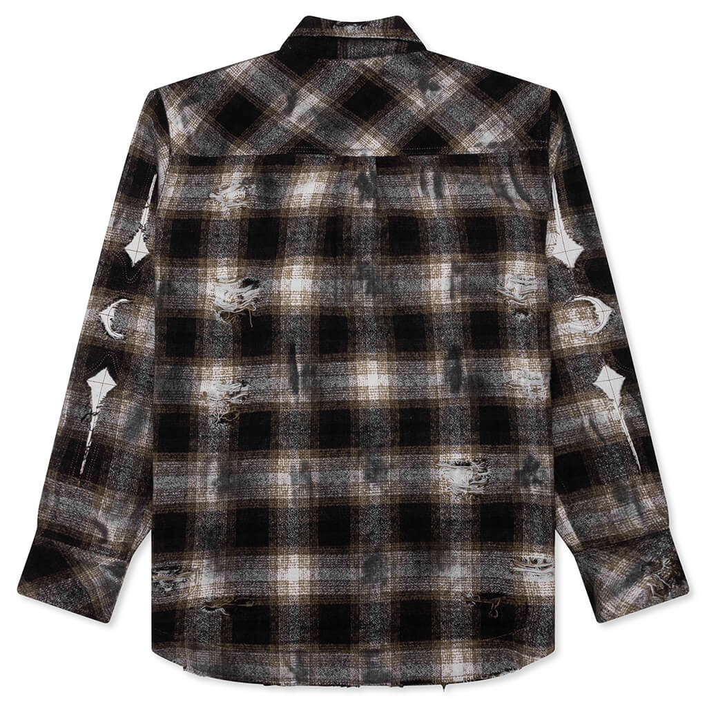 Angels Damaged Shirt Brown