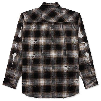 Angels Damaged Shirt Brown