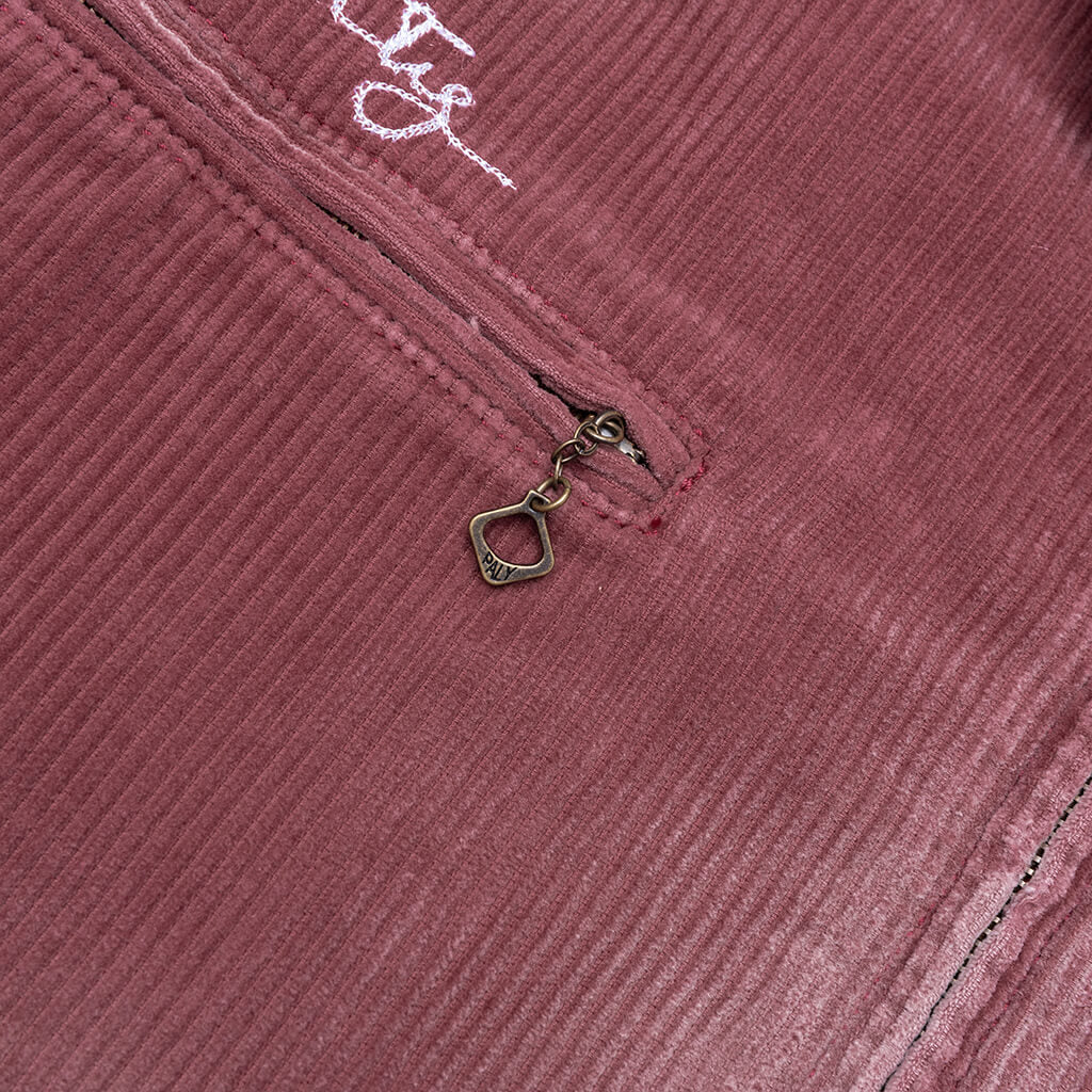 Synanon Cord Work Jacket Burgundy