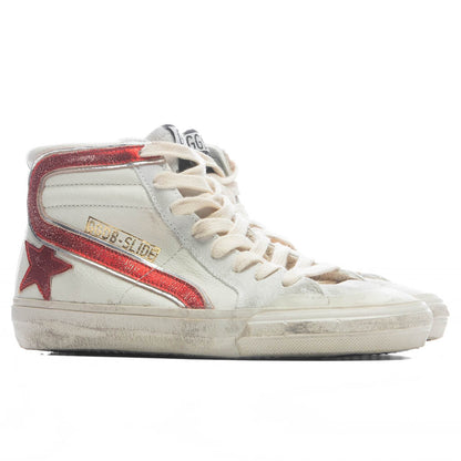 Womens Slide Penstar White Red