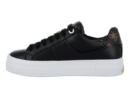 Tenis Guess Negros con Detalles Dorados para Mujer
