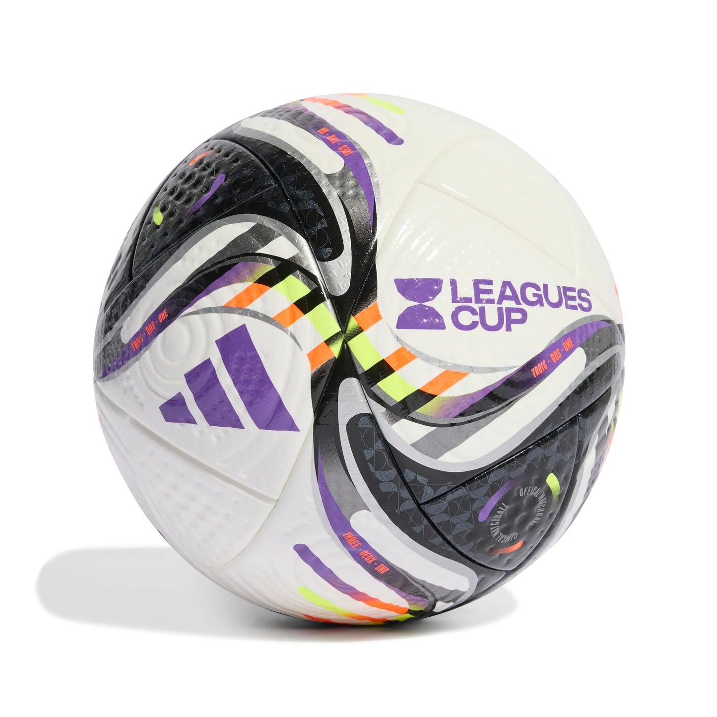 adidas Leagues Cup 25 Pro Ball Soccer White Black Orange Yellow