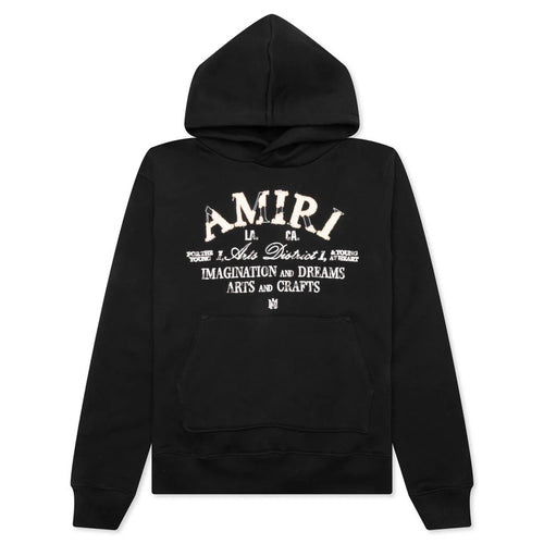 Distressed Arts District Hoodie Black