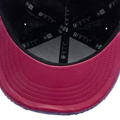 Just Don x Usher Super Bowl LVIII 9FIFTY Snapback Hat Black Purple Python