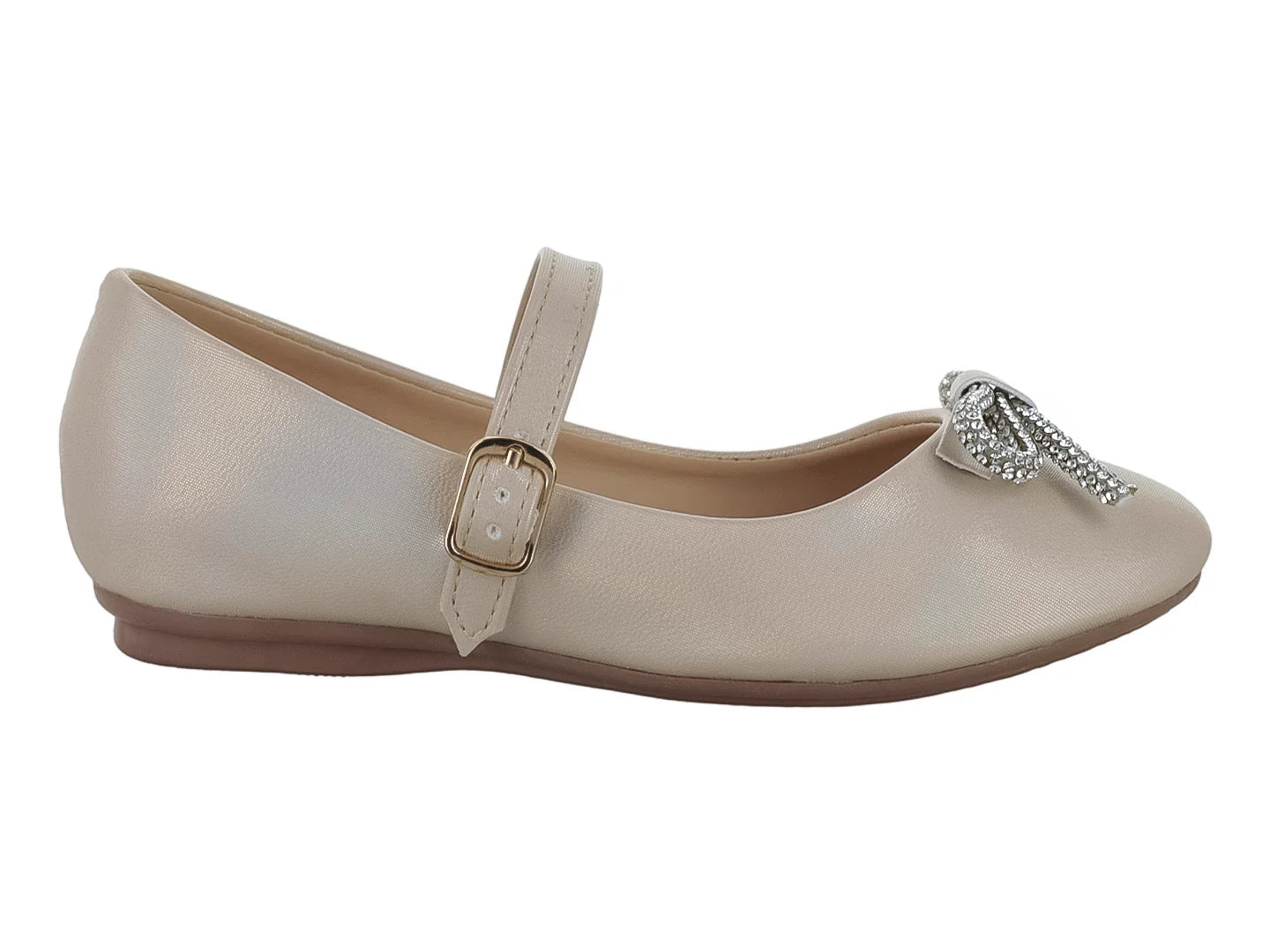 Zapatos Planos Genesis Paris Alina Platina para Niña