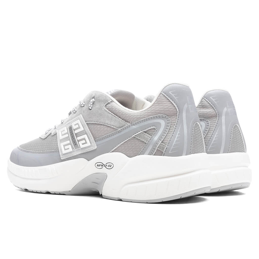 NFNTY 52 Suede and Mesh Sneakers Light Grey