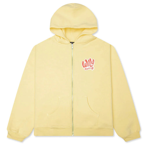 Willy Ropita Shrunken Zip Hoodie Pale Banana