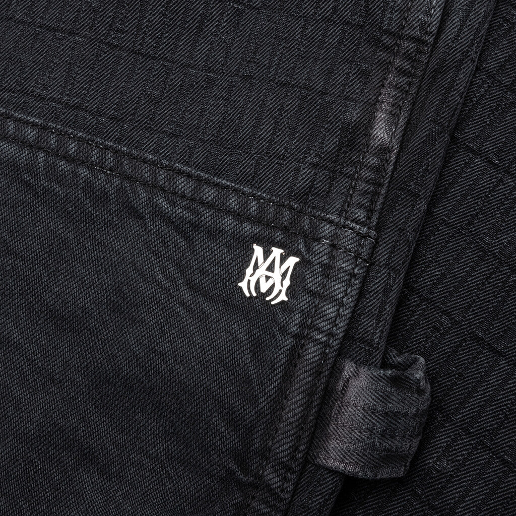 Jacquard Carpenter Jean Faded Black