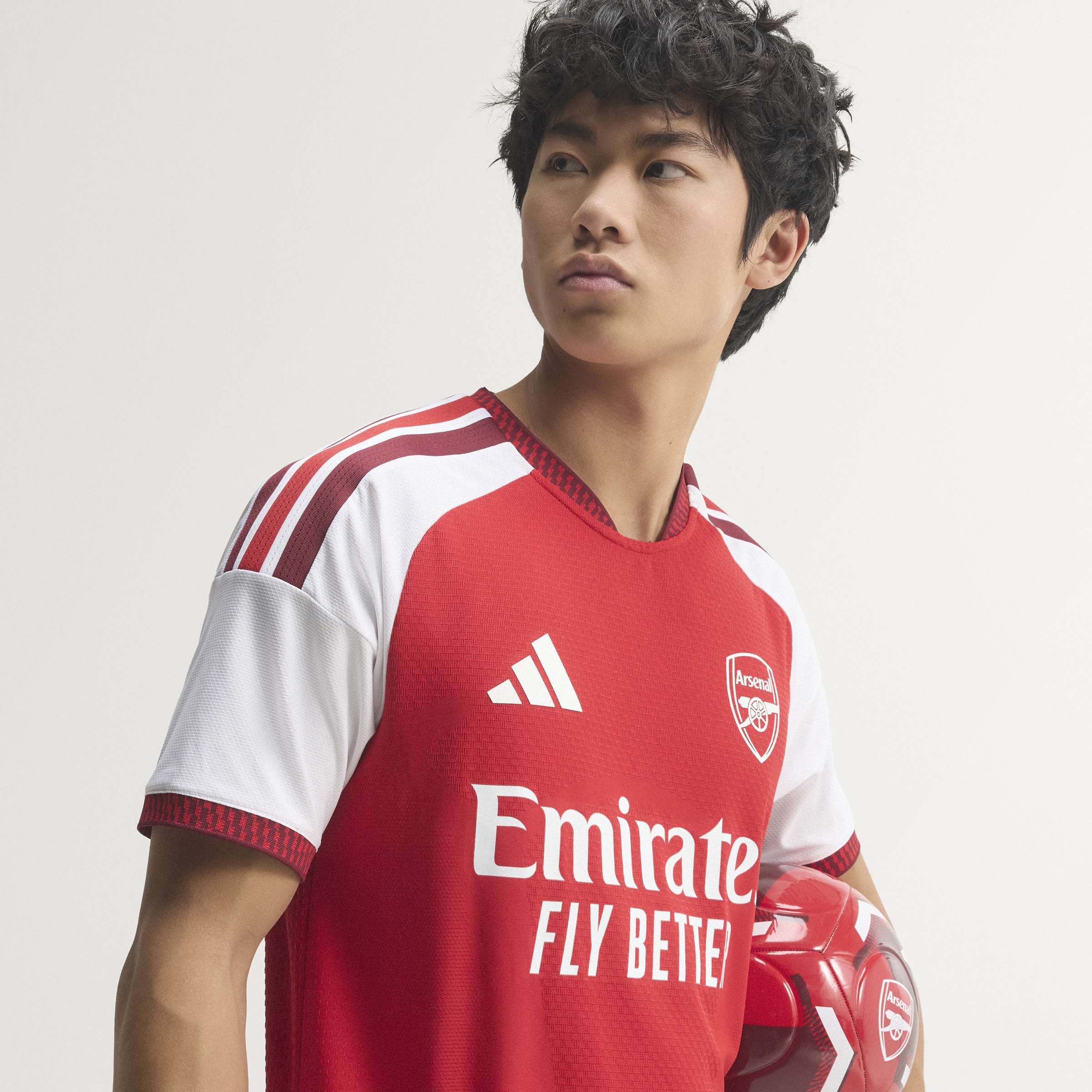 adidas Arsenal FC Home Authentic Mens Soccer Jersey 26 27 Red