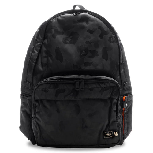 A Bathing Ape x Porter ABC Polyester Jacquard Backpack Black