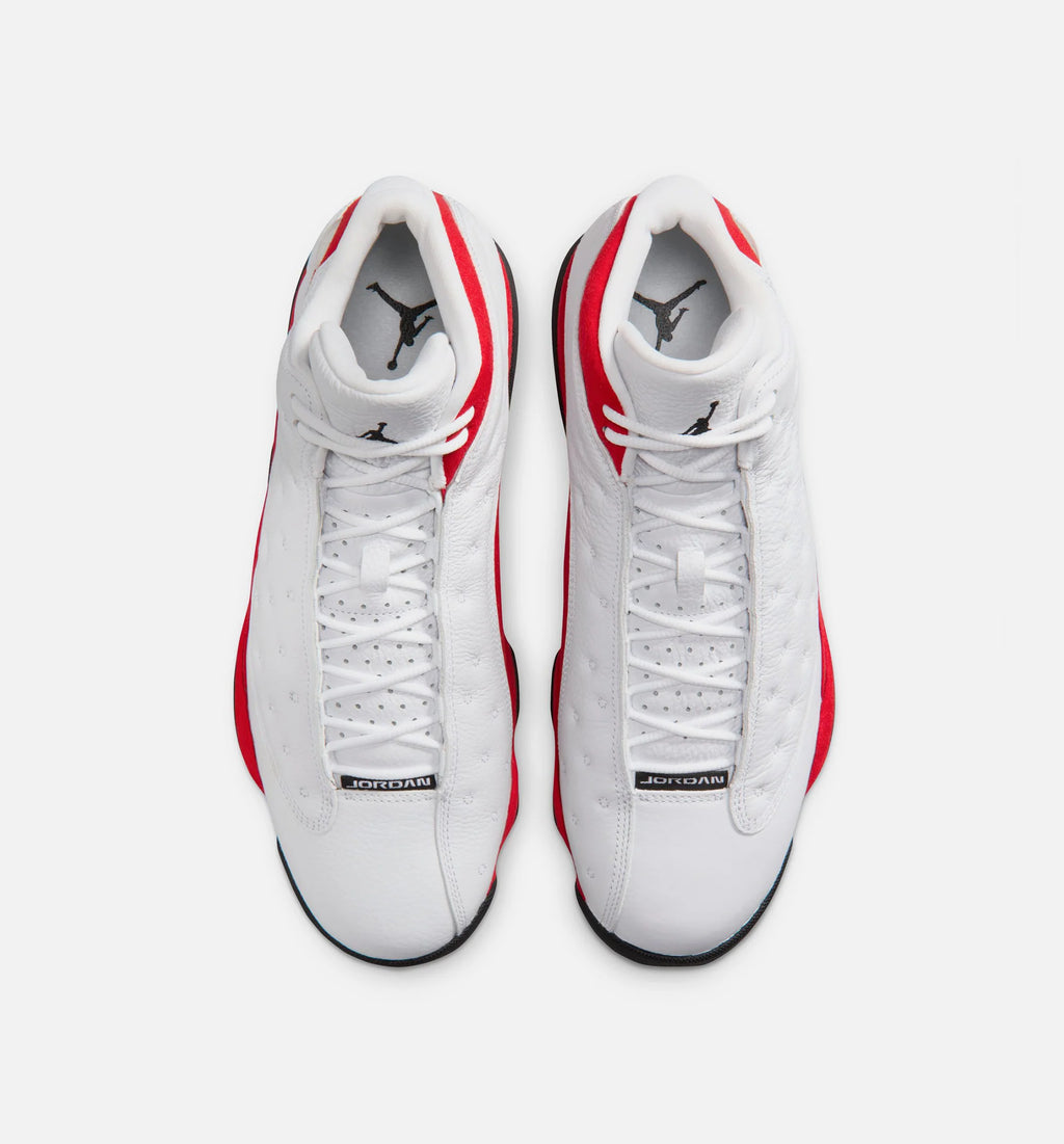 Air Jordan 13 Retro White And University Red Mens Lifestyle Shoe White Black True Red