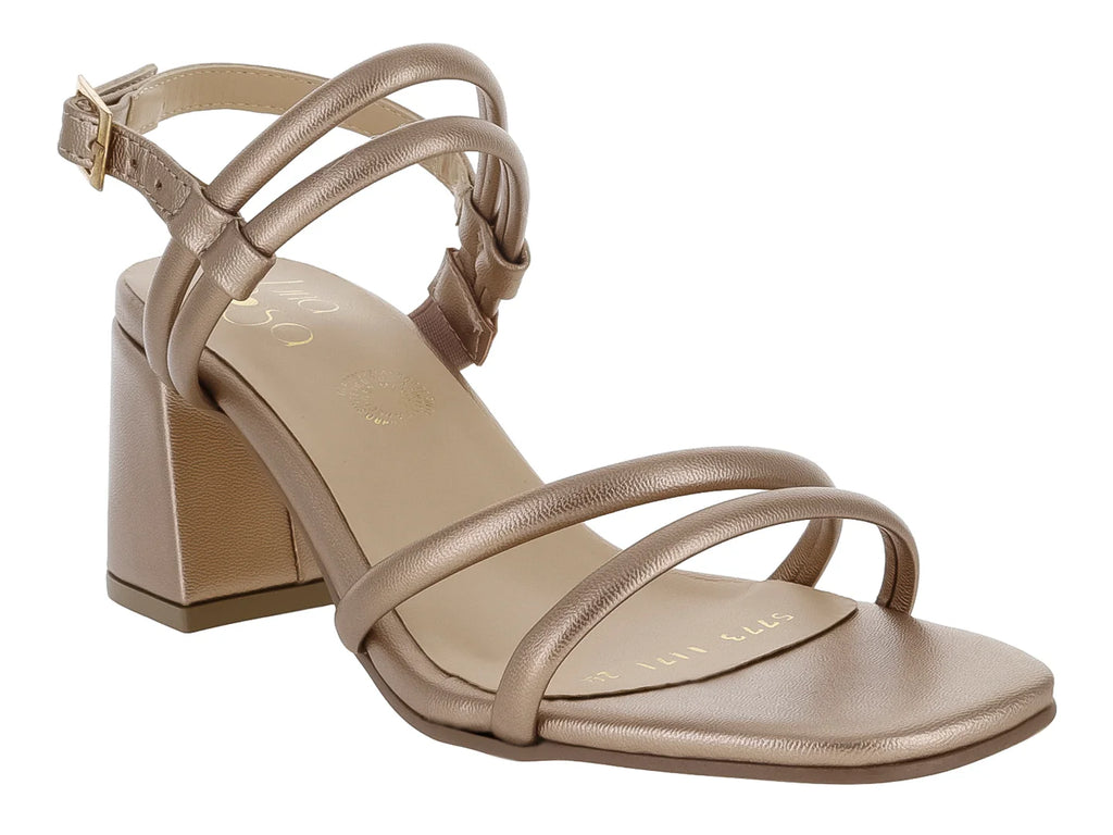 Sandalias Mirlo Oro Rosado para Mujer
