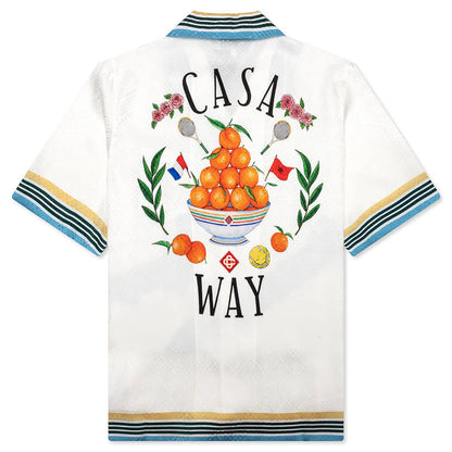 Cuban Collar Short Sleeve Shirt Casa Way