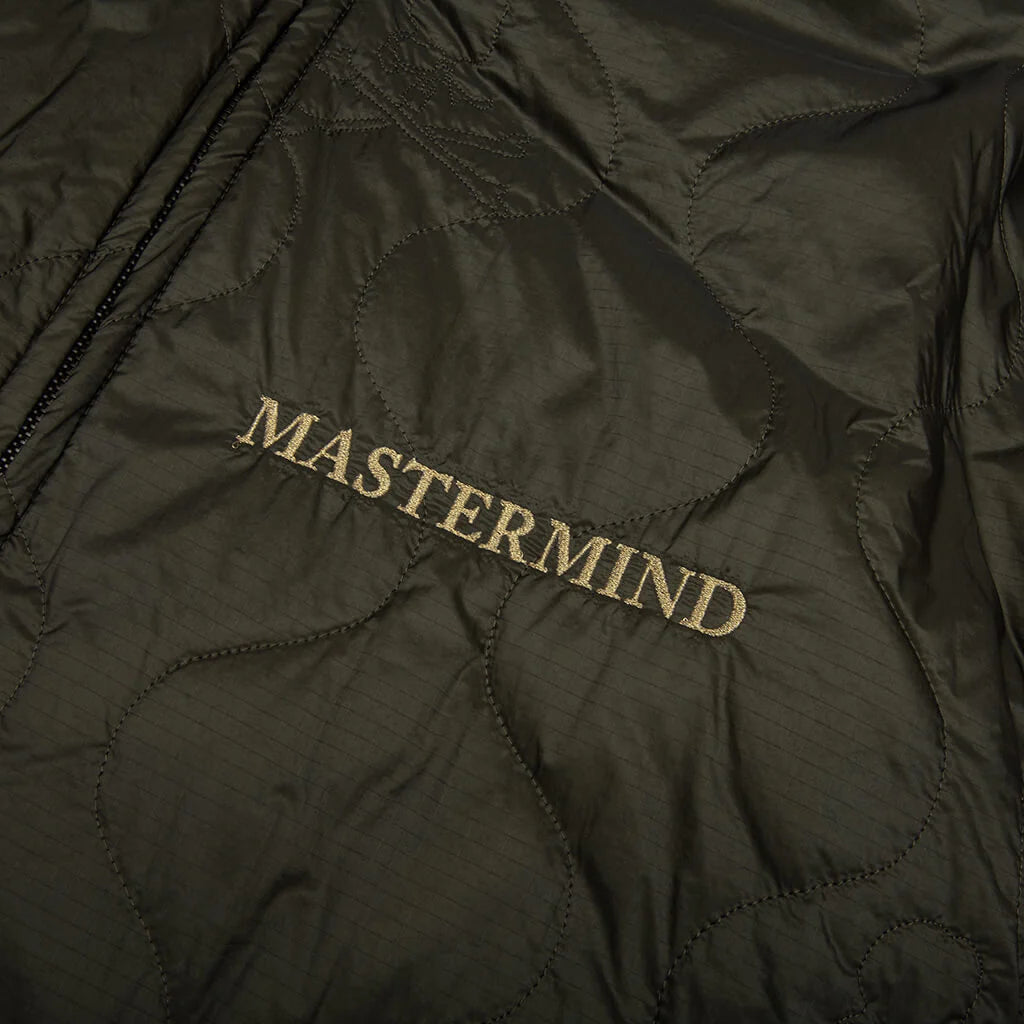 Quilted Nylon Jacket Olive