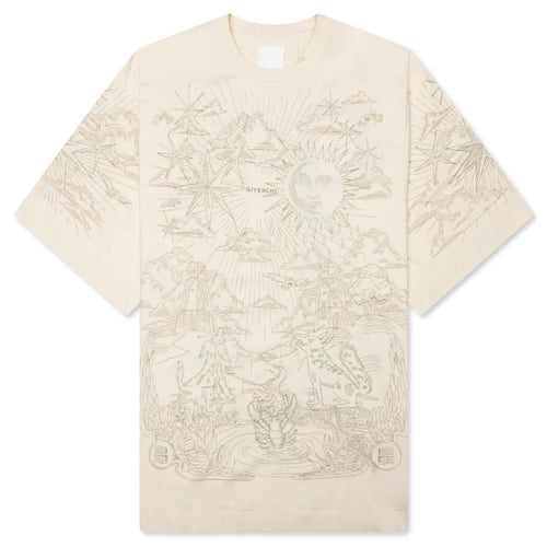 Tarot Print T Shirt Ivory