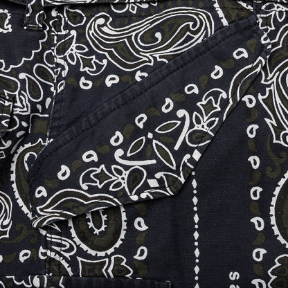 Bandana Print Pants Navy