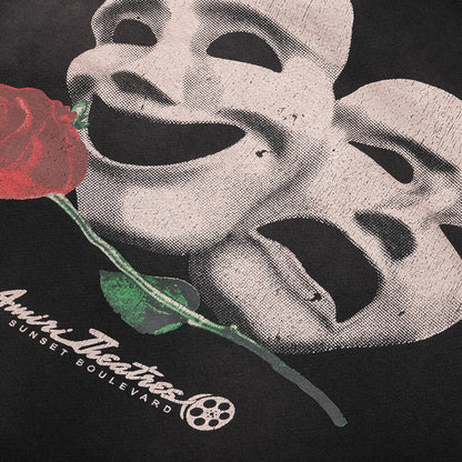 Theatre Masks Hoodie Black