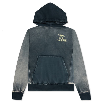 Reversible Navy French Logo Hoodie Faded Navy