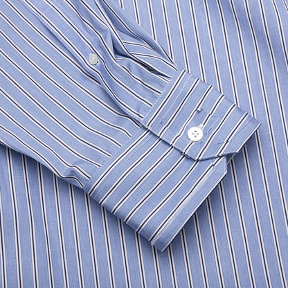 Striped L S Shirt Blue