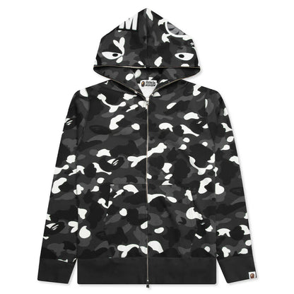 City Camo Shark Full Zip Hoodie Black