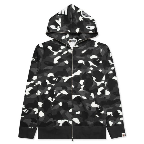 City Camo Shark Full Zip Hoodie Black