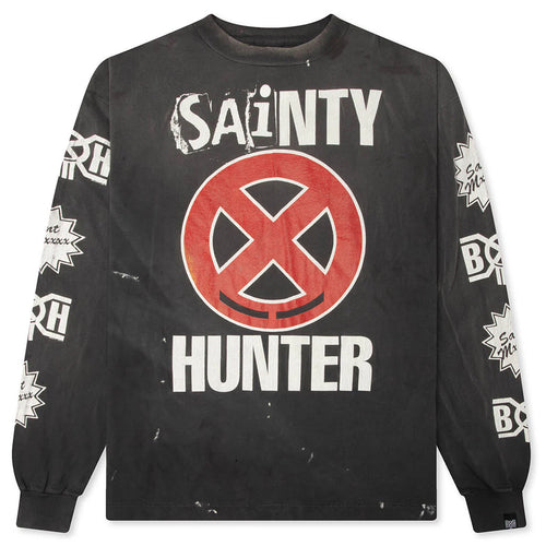 Saint M6 x Bounty Hunter Sainty Hunter L S T Shirt Black