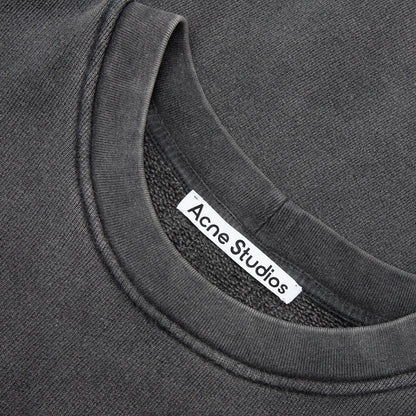 Rubber Logo Fleece Sweatshirt Faded Black