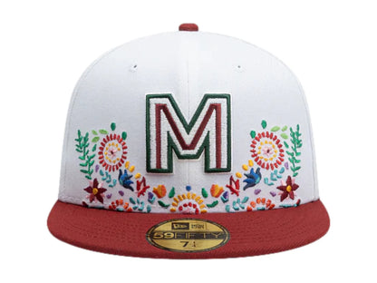 Gorra New Era Diablos Rojos del México Blanca