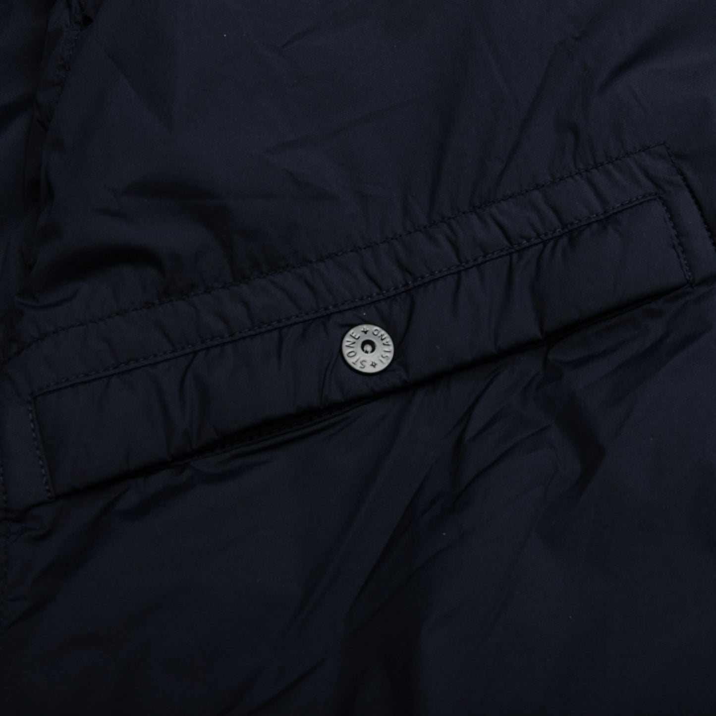 Skin Touch Nylon Bomber Jacket Navy Blue